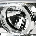 thumbnail image 5 of Halo Projector Headlight Bumper Lights In Chrome Housing Clear Lens Made For And Compatible With 1999 - 2006 GMC Sierra Yukon XL 99 00 01 02 03 04 05 06, 5 of 7