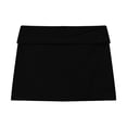 thumbnail image 4 of Skirts for Women Stylish Solid Color Bodycon Short Skirt Stretchy Tight Fitted Clubwear Party Casual Womens Mini Skirt Black L, 4 of 4