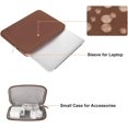 thumbnail image 2 of Mosiso Laptop Sleeve for MacBook Air 15 inch M3 A3114 M2 A2941 Lenovo Dell HP Asus Acer, Protective Neoprene Notebook Bag with Small Case, Caramel Brown, 2 of 5