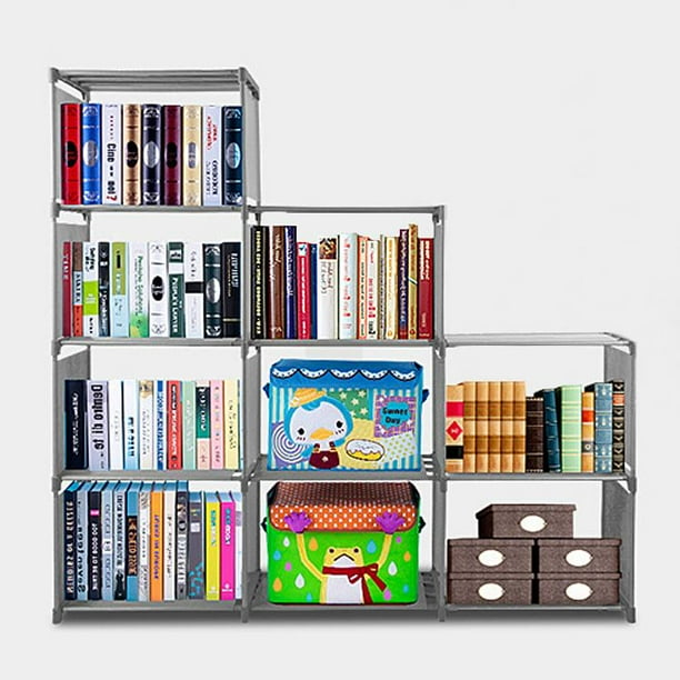 Video instruction guide for walmart's mainstays 5 shelf bookcase. adjustable bookcase storage bookshelf with 9 book shelves