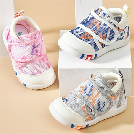 

LYCAQL Baby Shoes Toddler Girls Boys Shoes Sandals Flat Bottom Non Slip Half Open Toe Slip Summer Baby Sandals 12-18 Months (Blue 8 Toddler)