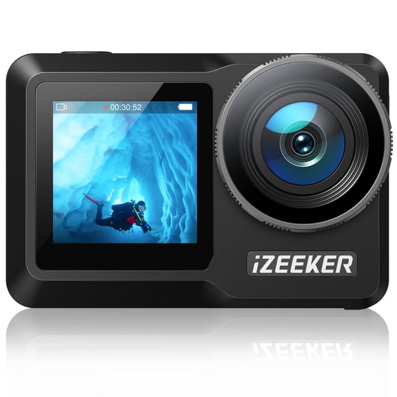 Cámara de Acción iZEEKER iA800 4K60FPS Sumergible 40M Pantalla Doble