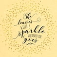 thumbnail image 3 of CafePress - She Leaves A Little Sparkle Faux Gold T Shirt - Cute Toddler T-Shirt, 100% Cotton, 3 of 4