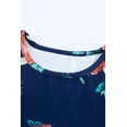 thumbnail image 3 of ABPHQTO Vestido de mujer floral azul con bolsillos y manga corta para niños, 3 of 5