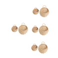 thumbnail image 4 of MLINS 8 PCS Straw and Willow Basket Wicker Flower Pots Flower Wall Hanging Flowerpot Hanging Basket Rustic Rattan Hanging Wall Basket(Original ), 4 of 8