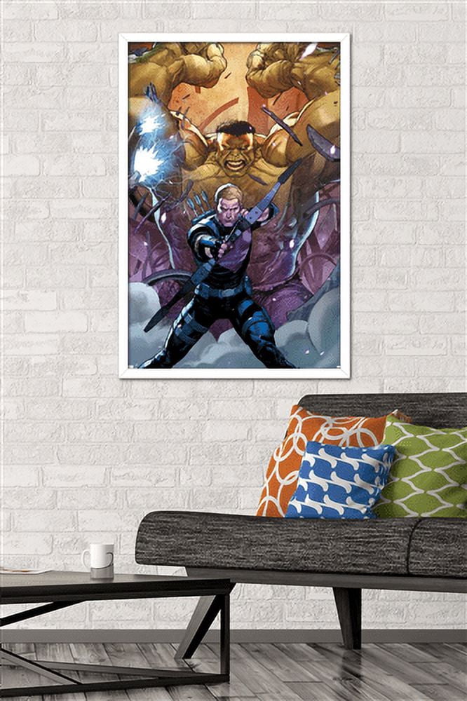 Marvel Comics - Hawkeye and Hulk - Secret Empire #6 Wall Poster, 22.375" x 34", Framed