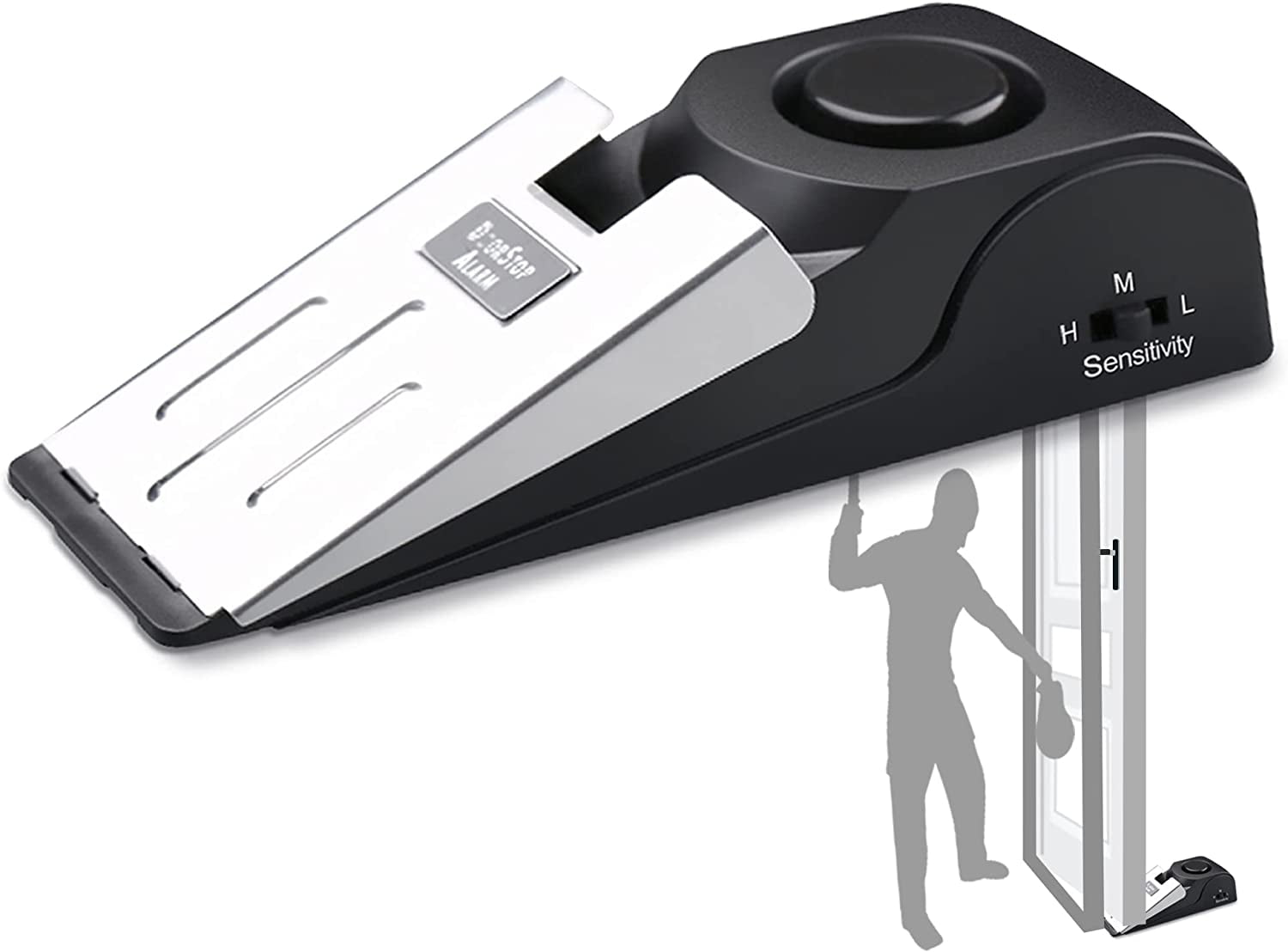 Hanonwoven Door Stop Alarm, Door Alarm with 120dB Security Siren, Door