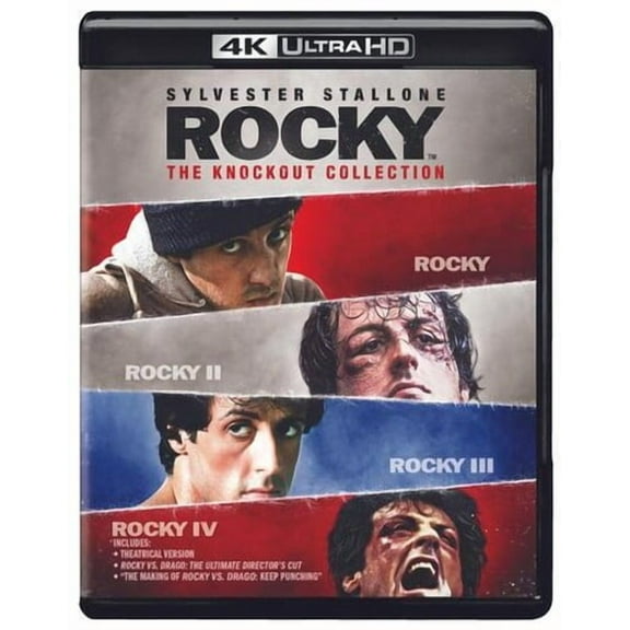 Rocky 4-Film I-IV Collection (Rocky/Rocky II/Rocky III/ Rocky IV) (4K Ultra HD)