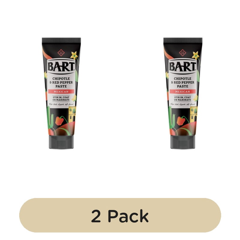 Bart Mexican Chipotle & Red pepper Paste 80g, British Import (Pack of 2)