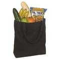 thumbnail image 1 of Debco E2000 Cross Stitched Cotton Webbed Handles Tote Bag - Black, 1 of 1