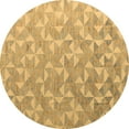 thumbnail image 1 of Ahgly Company Indoor Round Oriental Brown Modern Area Rugs, 5' Round, 1 of 4