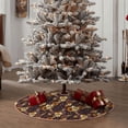 thumbnail image 4 of Sikiie Sunflowers with Skull and Hand Nativity Christmas Tree Skirt, Jesus Christian Winter Holiday Tree Mat Decoration(30-48IN), 4 of 6