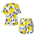 thumbnail image 5 of Picia Tropical Lemon Pajamas Sets for Women Soft Short-Sleeved Pjs with Lounge Shorts Two Piece Sleepwear-, 5 of 9
