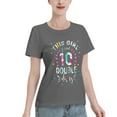 thumbnail image 2 of This Girl Is Now 10 Double Digits Women'S Basic Short Sleeve T-Shirt Deep Heather Large, 2 of 5