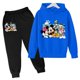 thumbnail image 3 of Conjuntos de sudaderas con capucha de Mickey, conjunto de ropa para niños, Pato Donald, Minnie, ropa para niños y niñas, camisetas, pantalones, trajes de 4 a 14 años, trajes deportivos, sudaderas con, 3 of 5