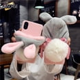 thumbnail image 2 of KISSCASE-funda de teléfono con sombrero de conejo esponjoso para Iphone XS Max, 14, 13, 12, bonita funda de piel cálida de Navidad para Iphone 7, 8 Plus Capa Fivean unisex, 2 of 2