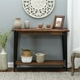 thumbnail image 3 of Pemberly Row Farmhouse Wood and Metal Console Entryway Table in Natural, 3 of 11