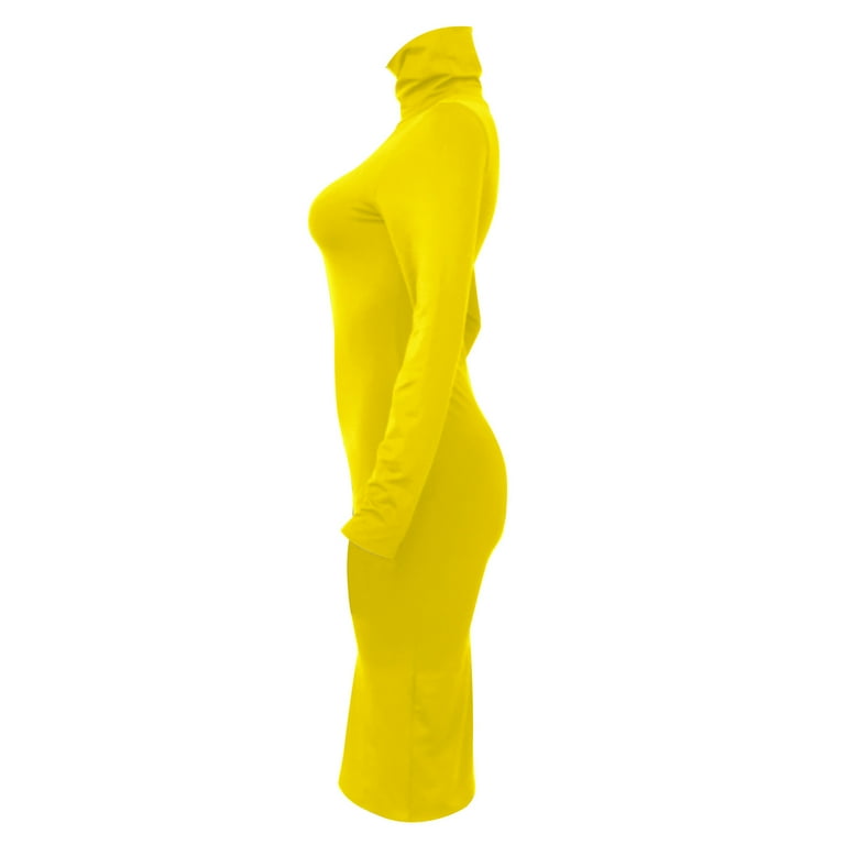 Pure Color Bandage Long Sleeve Slim Bodycon Dress Pure Color Bandage Long Sleeve Slim Bodycon Dress