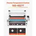 thumbnail image 4 of VEVOR Hot Dog Roller, 12 Hot Dog 5 Rollers, Stainless Steel Sausage Grill Cooker, 750W Commercial Hot Dog Machine with Dual Temp Control, Cover, Side Storage Box, Removable Shelf & Oil Drip Tray, 4 of 10