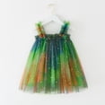 thumbnail image 6 of newwalpole Baby Girls Tulle Tutu Dress Summer Birthday Party Babydoll Dresses Green for Size 4-5 Years, 6 of 9