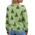 thumbnail image 4 of Women's Cardigan Long Sleeve Lightweight Fun Christmas Print Jacket with Button Front for Holiday Fashion and Casual Wear,Green,XL, 4 of 5