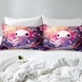 thumbnail image 4 of Erosebridal 3D Axolotl Bed Sheets Set Twin Size, Girls Room Decorative, Lightweight 3 Pieces, 4 of 6