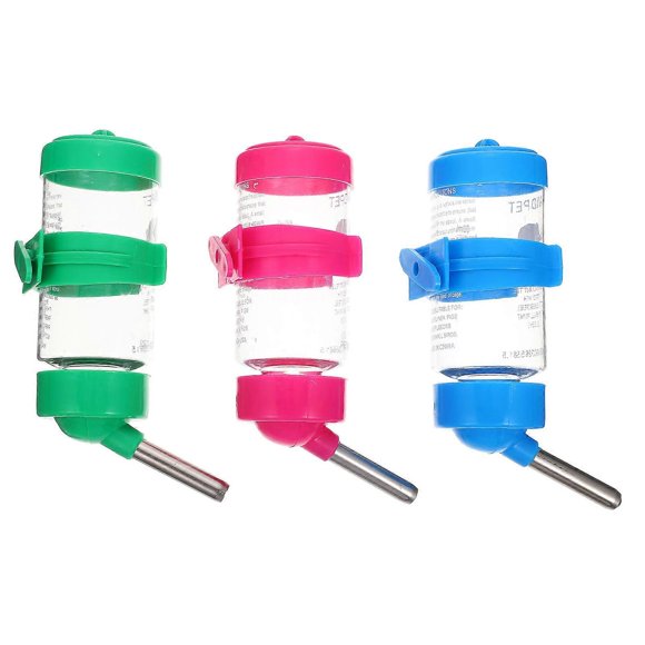 3Pcs Hanging Hamster Water Bottles for Household Use