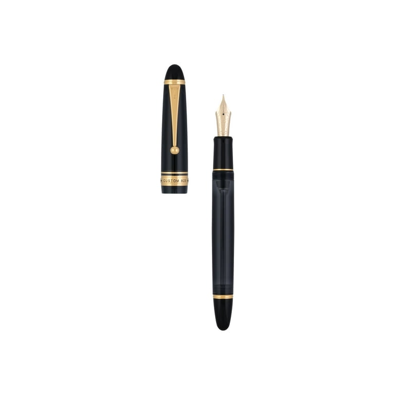 Pilot 60480 Custom 823 Smoke Black Fountain Pen Gift Set, Medium