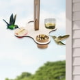 thumbnail image 1 of Bandeja para comedero de pájaros, bandeja de alimentación para pájaros, práctica y resistente decoración de porche, comedero para pájaros colgante, 1 of 8