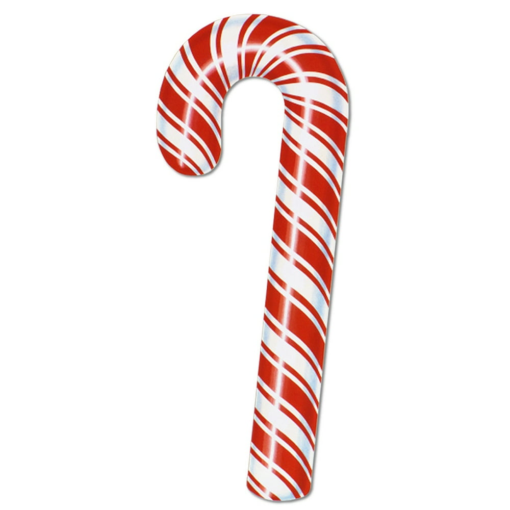 Club Pack of 24 Red and White Candy Cane Cutout Christmas Decorations