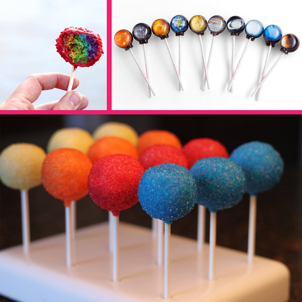 50 Pcs Lollipops Cake Paper Sticks Exciting Cake Pops Popular Candy ...