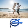 thumbnail image 2 of ziyahi Speed Skipping Wire Rope Indoor Outdoor Jumping Rope Weight Loss Exercise Home Gym Workout Tool, Blue, 2 of 9