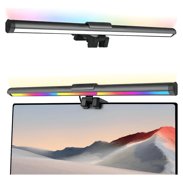 Lámpara LED GIEVULEO para Monitor RGB USB 15 Colores Control Brillo Xtellar multicolor