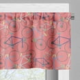 thumbnail image 3 of Ambesonne Bike Window Valance, Colorful Retro Racing Bicycles, 54" X 18", Coral and Multicolor, 3 of 5