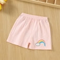 thumbnail image 2 of Ketyyh-chn99 Baby Girl Shorts Toddler Girl Shorts Toddler Baby Girls Shorts Casual Summer Ruffled Waist Wide Leg Loose Bottoms Size for 12-18 Months,H, 2 of 3