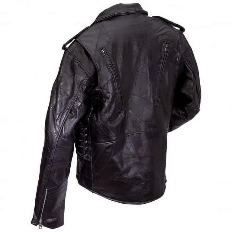 Diamond plate buffalo leather jacket hotsell