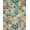 Orange, Pattern 2, variant on ODIKA 4'x6' Machine Washable Non-Slip Area Rug, Molecular Chain Linked Hexagon Scientific Design High Traffic Rug, Blue, 185979
