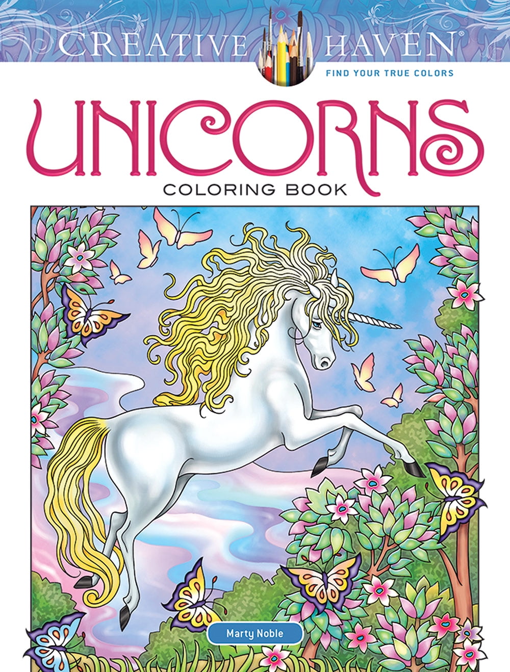Creative Haven Unicorns Adult Coloring Book