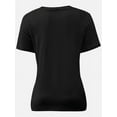 thumbnail image 4 of Women's Ultra-Soft V-Neck Short Sleeve Trendy Casual T-Shirt, 4 of 5