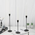thumbnail image 3 of Fiudx Juego de Candelabros Dorados, Elegante Diseño de Candelabro, Construcción de Metal y Vidrio, Diferentes Alturas para Un Atractivo Visual, Perfecto para Comedor o Sala de Estar, Cena Romántica,, 3 of 7