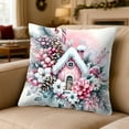 thumbnail image 5 of Homemoh Pink Christmas Pillow Covers 18x18 Christmas Winter Holiday Throw Pillow Covers for Living Room Bedroom Sofa, 5 of 6