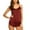 Red, variant on Ochine Sleepwear Silk Like Camisole Shorts V Neck Pajamas Set Nightwear for Women,S-XL