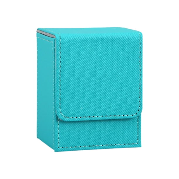 Cajas protectoras para barajas de cartas, caja de almacenamiento para cartas con fundas Azul