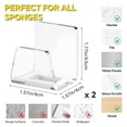 thumbnail image 6 of NiHome Clear Acrylic Kitchen Sink Sponge Holders 2PCS for Sponges, Dishcloths & More - Sleek Modern Look No-Drill Design with Efficient Drainage and Multipurpose Storage,Saves Space & Easy to Install, 6 of 7