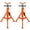 Orange, variant on Memoryfield 2 Pack V Head Tripod Pipe Jack Stand, 1/8"-12" Pipe Support Rest, 2500 LB, Adjustable 28"-52" Folding Portable Pipe Stand for Welding Pipe, Black