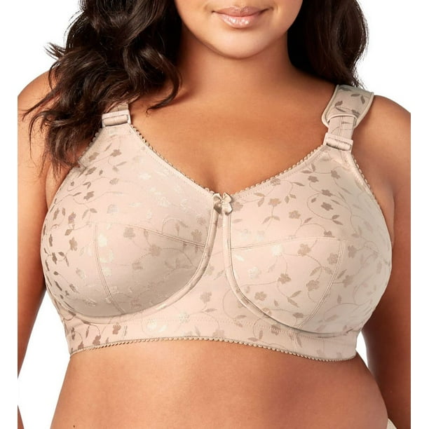 Women's Elila 1305 Jacquard Softcup Bra with Cushioned Straps (Nude 52M) 