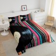 thumbnail image 4 of Erosebridal 80s Music Theme Bedding Todder Comforter Set, Old Fashion Vinyl Record Down Comforter, Reversible 2 Pieces, 4 of 8
