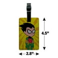 thumbnail image 5 of Teen Titans Go! Robin Rectangle Leather Luggage Card Suitcase Carry-On ID Tag, 5 of 5