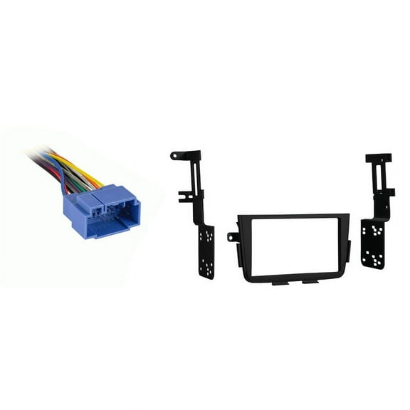 Metra Double DIN Dash Kit and Harness Adapter for 2001-2004 Acura MDX, Matte Black