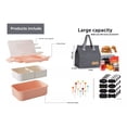 thumbnail image 2 of Box Lunch Con Topper Y Cubiertos Capacidad 1100ml+lunchbolsa Rosa, 2 of 5